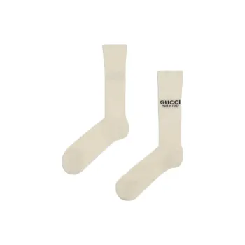 GUCCI FW23 Knee High Socks Men's 1 Pack Beige