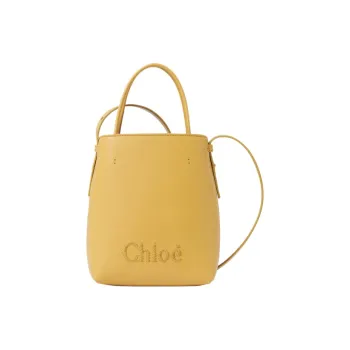 Chloe Calfskin Handbag, Shoulder Bag, Crossbody Bag Extra Mini Women's Honey Gold