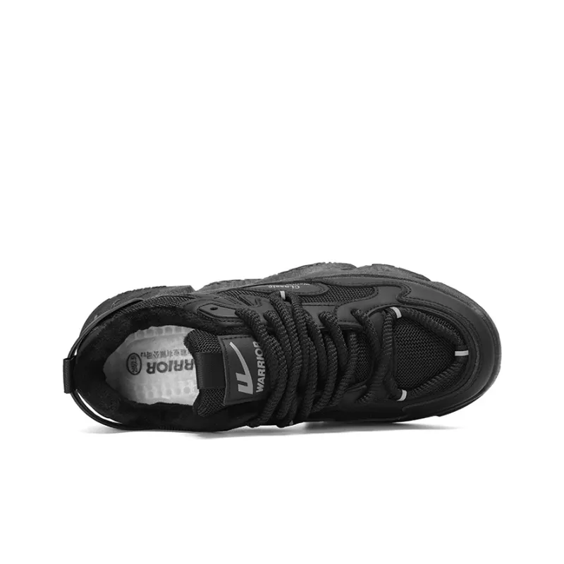 Warrior Low Top Chunky Sneakers Men's Black-3