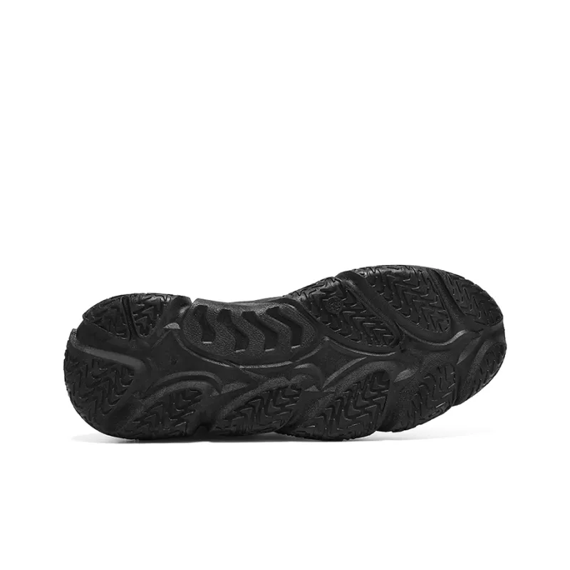 Warrior Low Top Chunky Sneakers Men's Black-5
