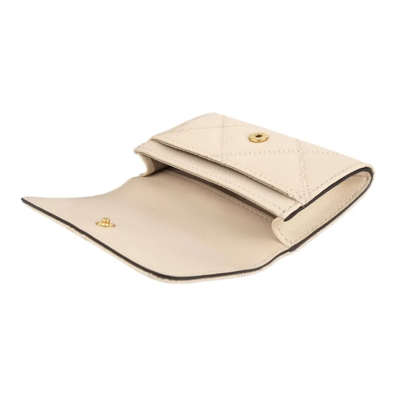 TORY BURCH TB-Willa Leather Wallet Women's Cheese White Color-3
