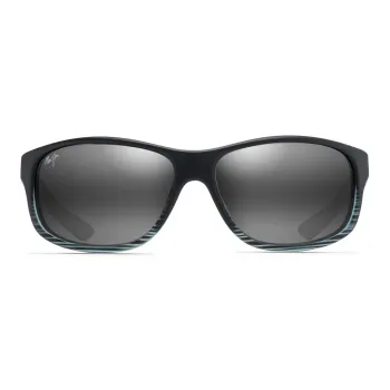 Maui Jim Injection Molding Nylon Square Sunglasses Unisex Black