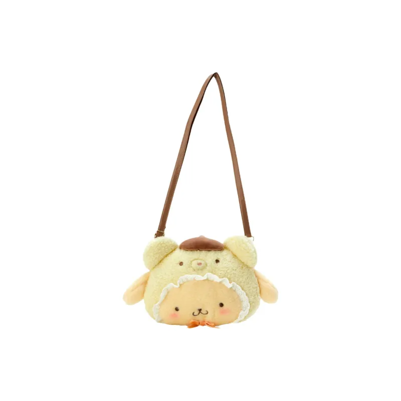 Sanrio Plush Shoulder Bag, Crossbody Bag Regular Unisex Yellow-0