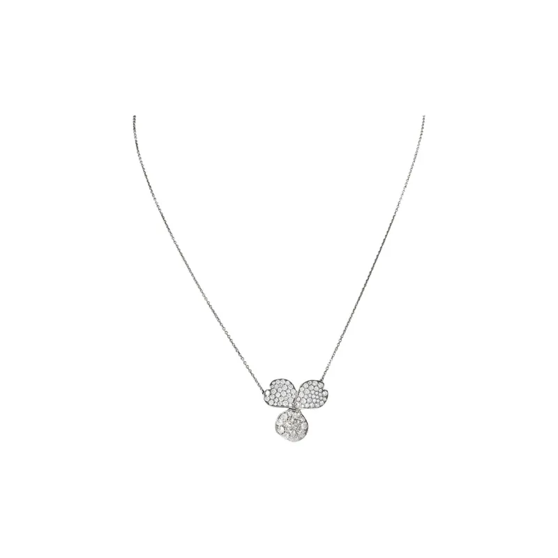 TIFFANY & CO. Platinum Diamond Necklaces Women's Silver-0