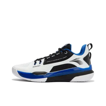 361° Burning Fight 3 M2 Cushioned Slip Resistant Low Top Basketball Shoes Men's White Black