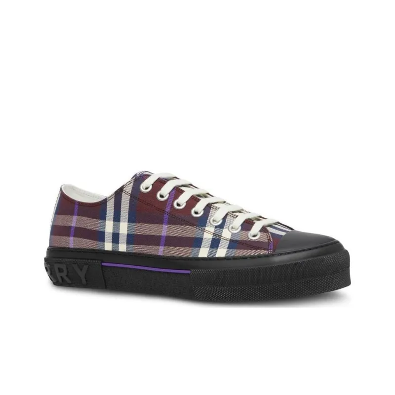 Burberry Vintage Check Low Top Sneaker Burgundy Check-1