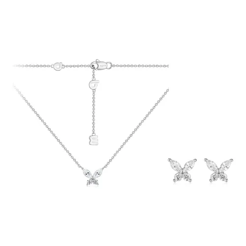 apm monaco LUMIERE series butterfly zircon earring combination Necklace