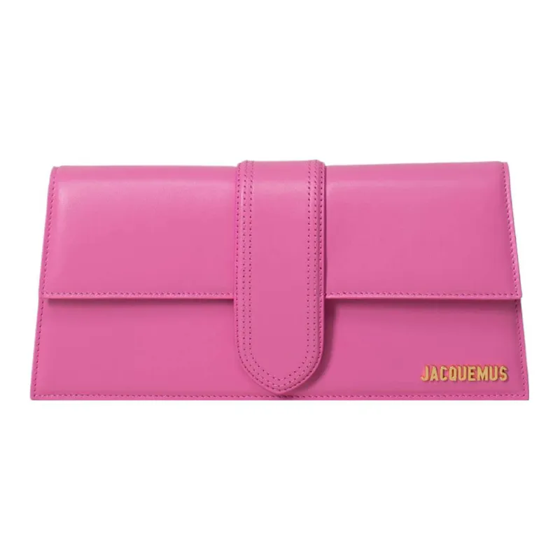 Jacquemus Leather Shoulder Bag Crossbody Bag Women's Pink-1