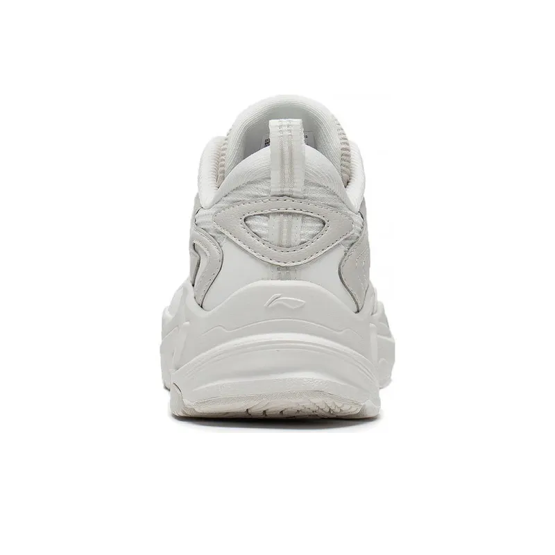 LiNing Stargazing Cushioned Slip Resistant Low Top Running Shoes Women's White-4