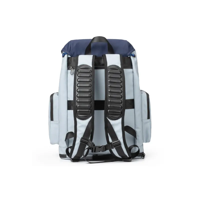 LOVERPUSS Polyester Laptop Bag Backpack With Ball Racket Bag Large Size Unisex Gray Blue-5