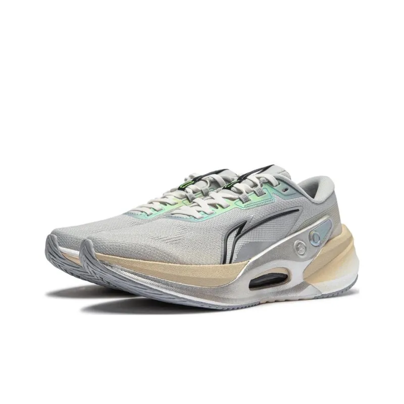 LiNing Furious Rider 7.0 V2 Wear Resistant Low Top Running Shoes Men's Gray-2