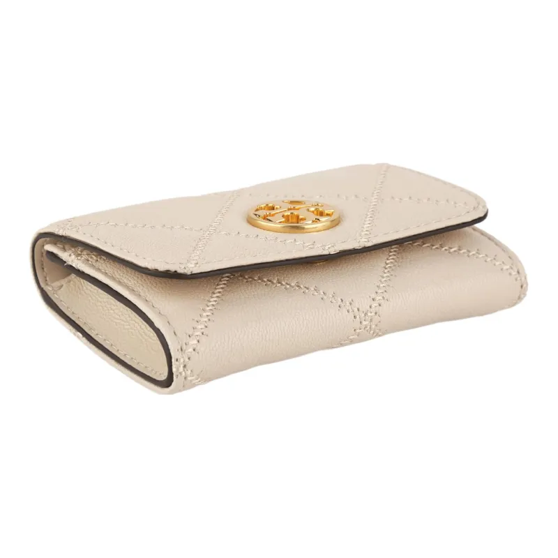 TORY BURCH TB-Willa Leather Wallet Women's Cheese White Color-2