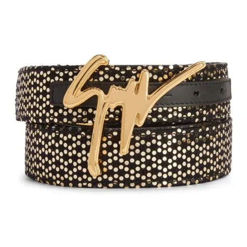 Giuseppe Zanotti Logo-buckle Laminated-finish Belt