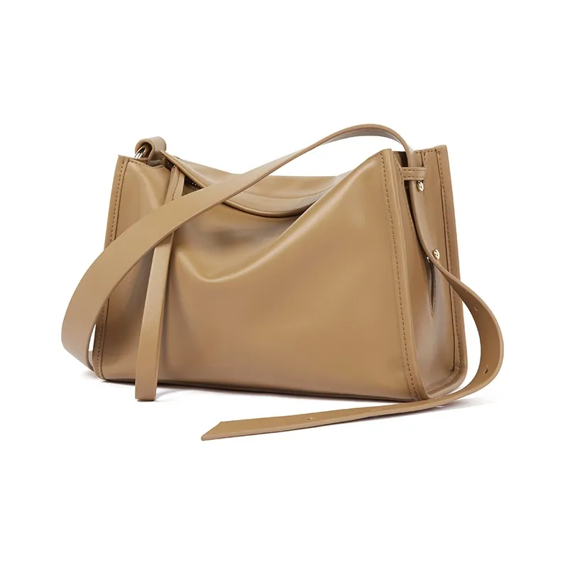 TUCANO PU Leather Shoulder Bag, Crossbody Bag, Shoulder Bag Medium Size Women's Caramel Brown-2