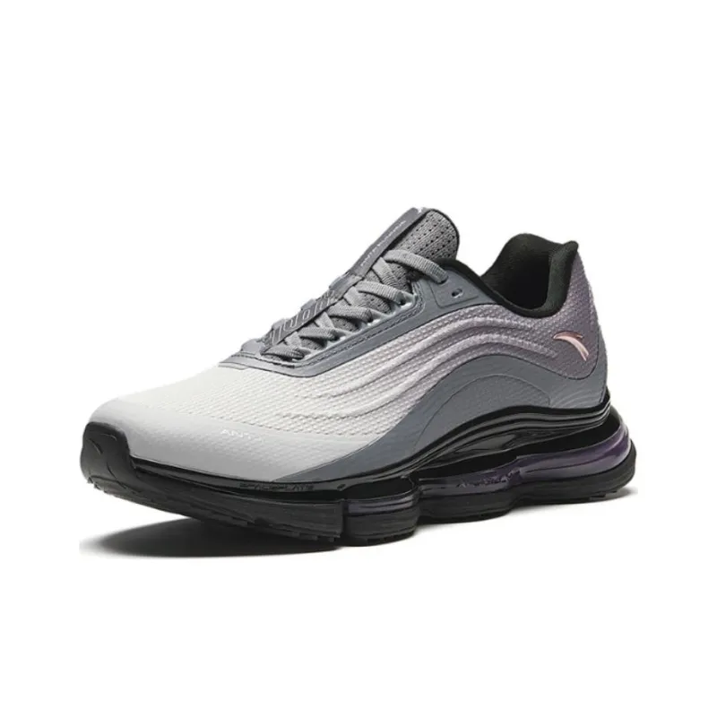 Anta Cushioning Wear Resistant Low Top Running Shoes Women's Gray-1