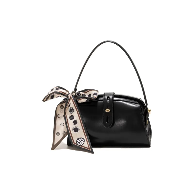 GXFMOD Genuine Leather Handbag, Dome Bag, One Shoulder Crossbody Women's Bag Women's-0
