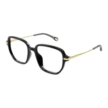 Chloe Metal Rectangular Sunglasses Men's Black