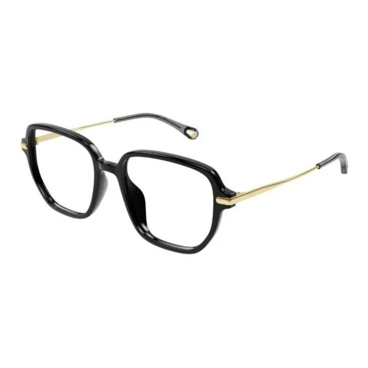 Chloe Metal Rectangular Sunglasses Men's Black-0