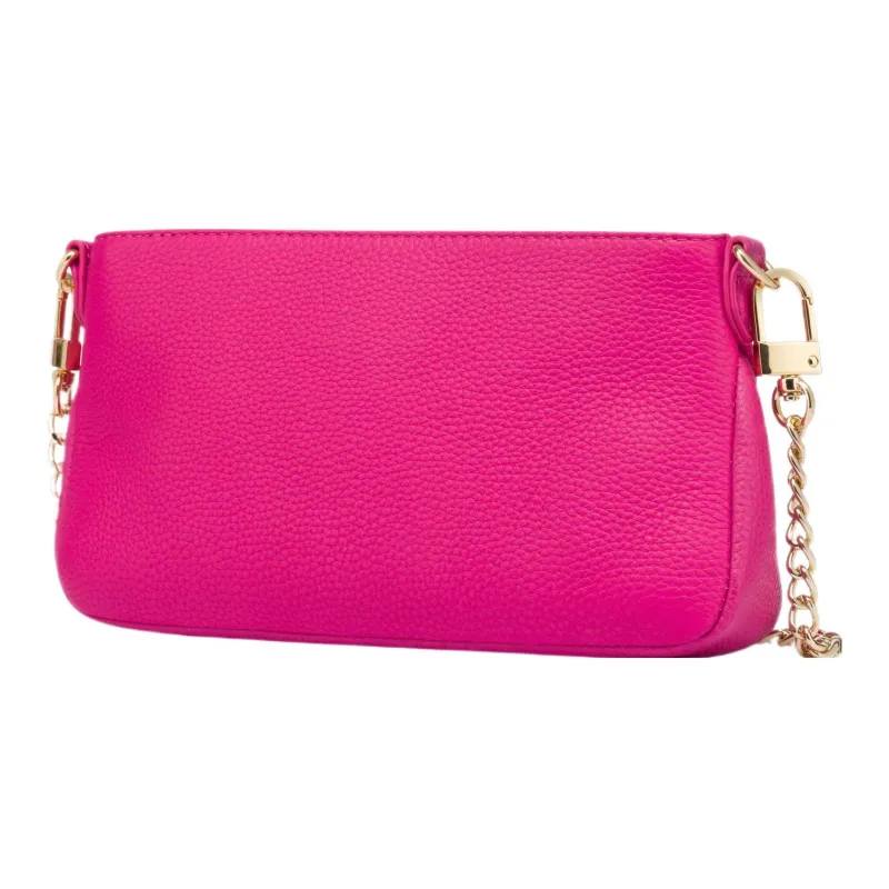 LOVE MOSCHINO Calfskin Baguette Bag Shoulder Bag Crossbody Bag Women's Fuchsia-1