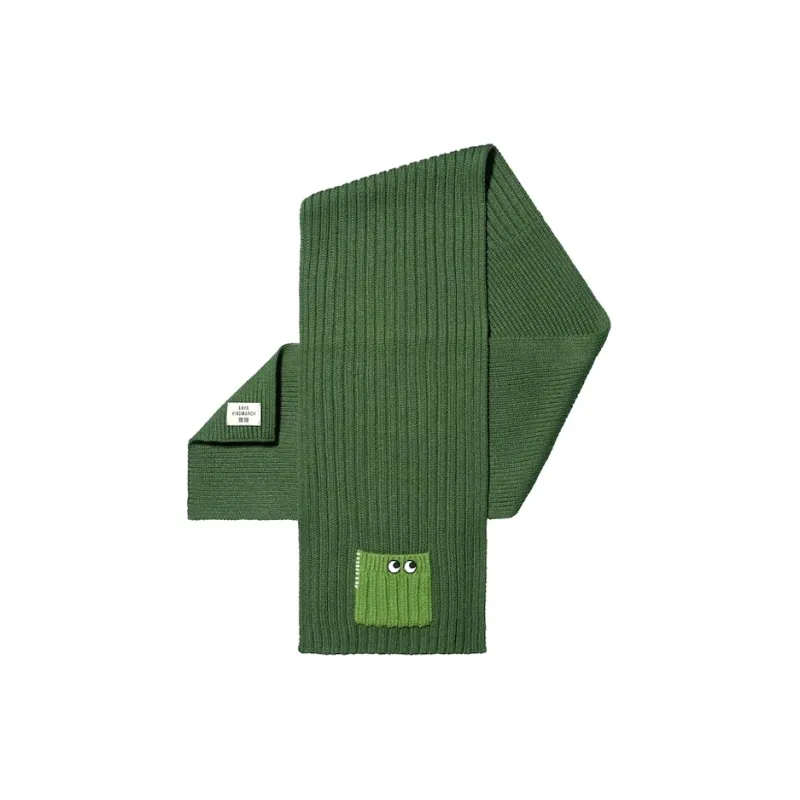 UNIQLO Knit Scarves Unisex Green-0