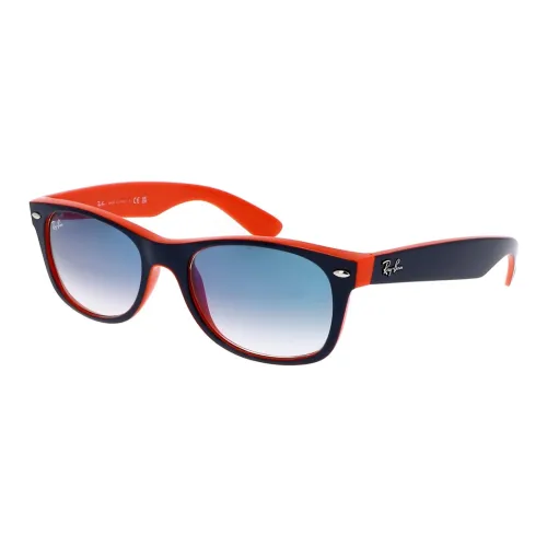 RayBan Acetate Rectangular Sunglasses Unisex Red