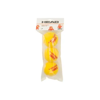 HEAD TIP Tennis Balls Felt Training Ball Training Ball 1 Bag/3 Balls Yellow