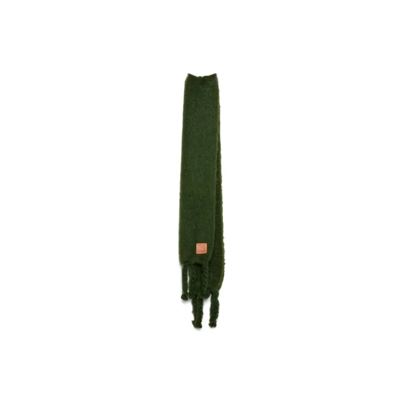 LOEWE Fringed Mohair Scarf-1