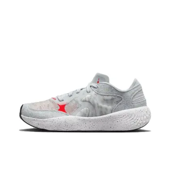 Jordan Slip Resistant Abrasion Resistant Shock Absorbers Low Top Casual Shoes GS Gray