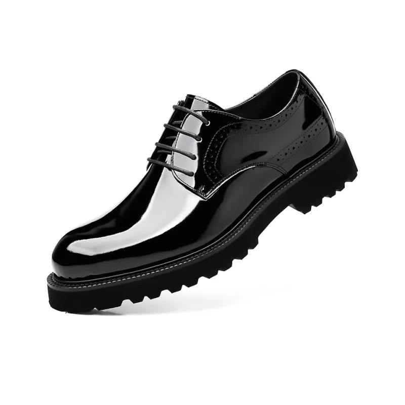 ZUWUDONG Dress Shoes Men Low Top Black/Brown-2