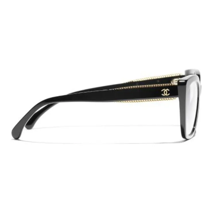 CHANEL Acetate Butterfly Sunglasses Men's Black-2