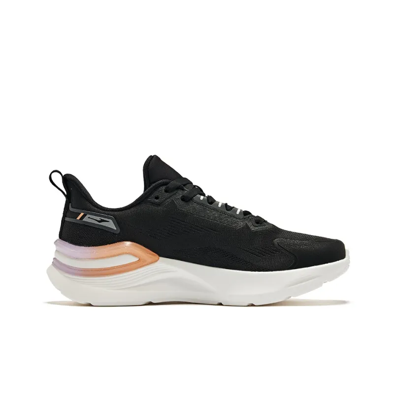 Erke Heavenly Horse 2.0 Cushioning, Wear Resistant Low Top Running Shoes Women's Black-1
