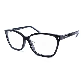 PRADA Plate Frame Irregular Shape Eyeglass Frames Unisex