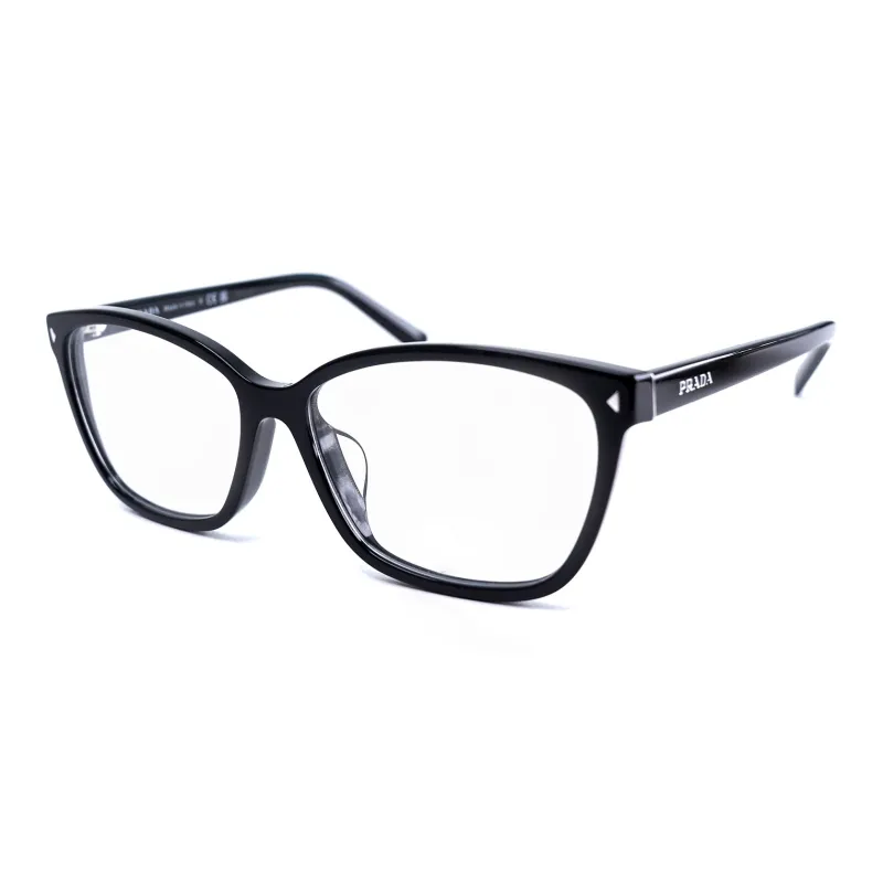PRADA Plate Frame Irregular Shape Eyeglass Frames Unisex-0