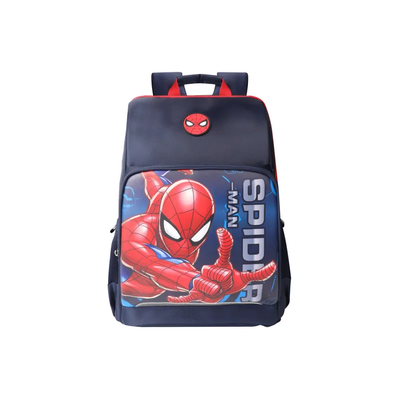 Disney × Marvel Collaboration Polyester Backpack Tubas Unisex Captain America Starry Blue/Iron Man Gray/Spider Man Gray-13