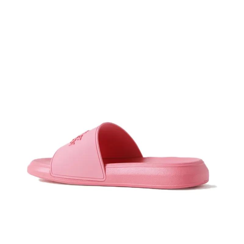 Alexander McQueen Logo Slides Pink Pastel Women's-4