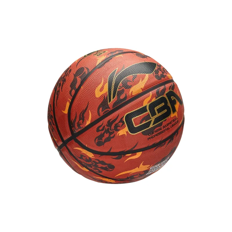 LiNing Rubber Basketball Black Red Size 7 Ball Training Unisex-6