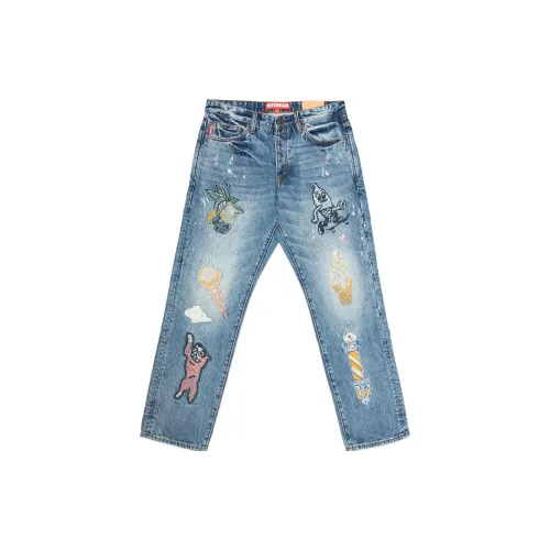 Ice Cream Jeans Unisex Blue