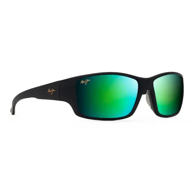 Maui Jim Injection Molded Nylon Irregular Shape Sunglasses Men's Black-1