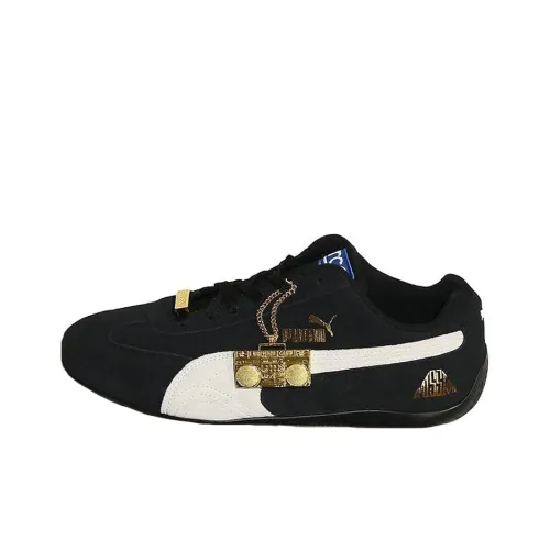 Emission x PUMA Speedcat Slip-Resistant Low-Top Casual Shoes Men's Black White
