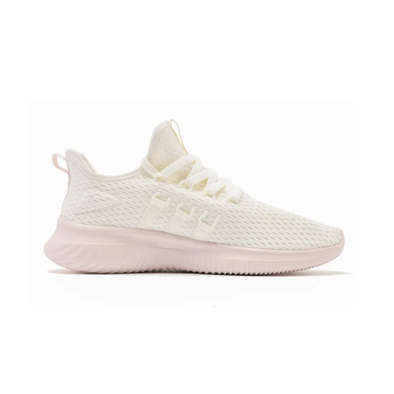 QIAODAN Anti Slip Wear Resistant Low Top Casual Running Shoes Women's Ivory Cloud Pink-1