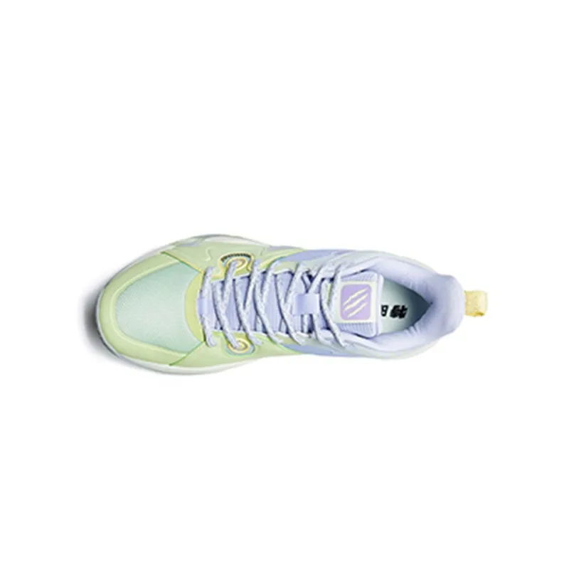 XTEP War Mastiff 3.5 Basketball Shoes Men Low Top Jelly Green/Snow Cyan Purple-3
