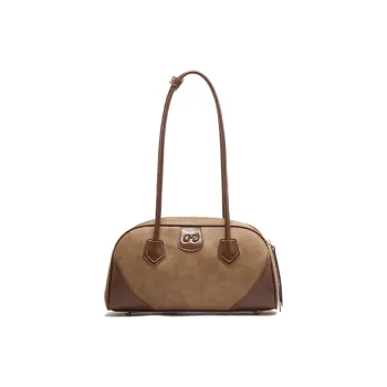 MICOCAH PU Shoulder Bag Regular Women's Creamy Tea Brown/Apricot Gray