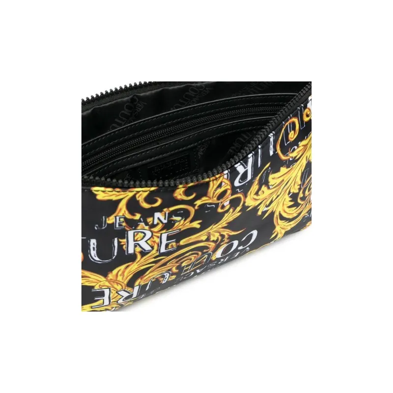 VERSACE JEANS COUTURE Polyester Clutch Men's Black-6