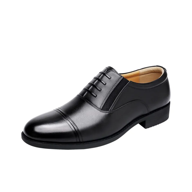 Strongman 3515 Three Strap Leather Shoes For Men Three Section Head Men's Unlined Shoes-1