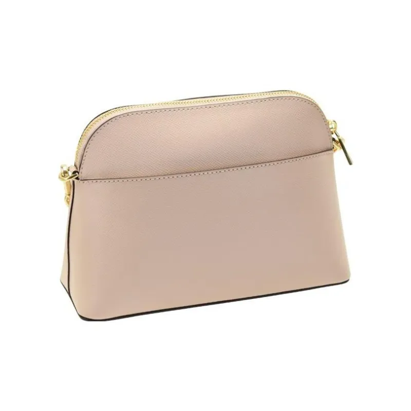 MICHAEL KORS Mott Leather Dome Bag Shoulder Bag Crossbody Bag Large Size Women's Soft Pink-3