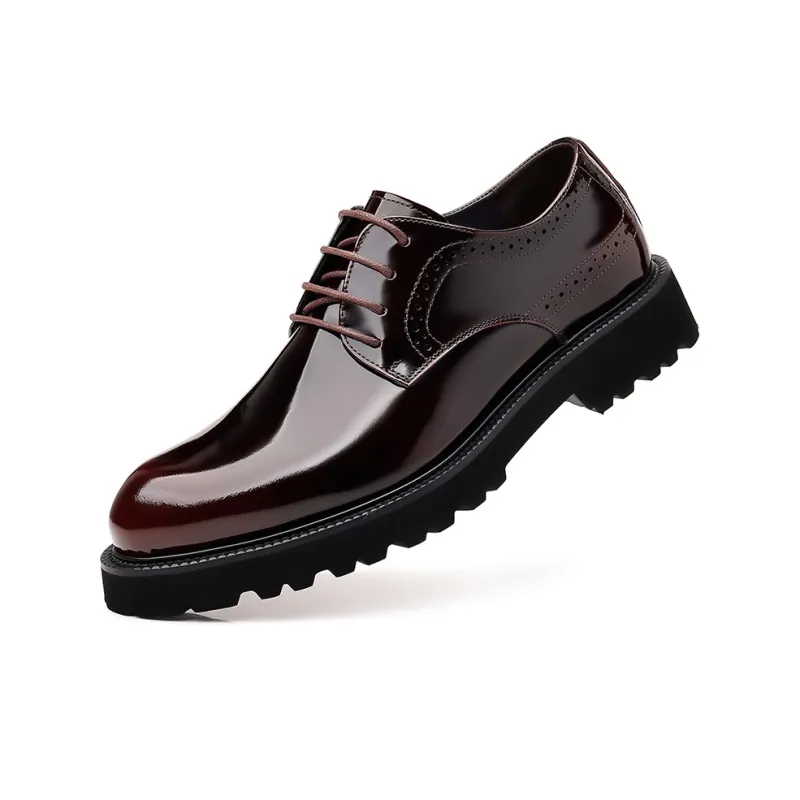 ZUWUDONG Dress Shoes Men Low Top Black/Brown-9