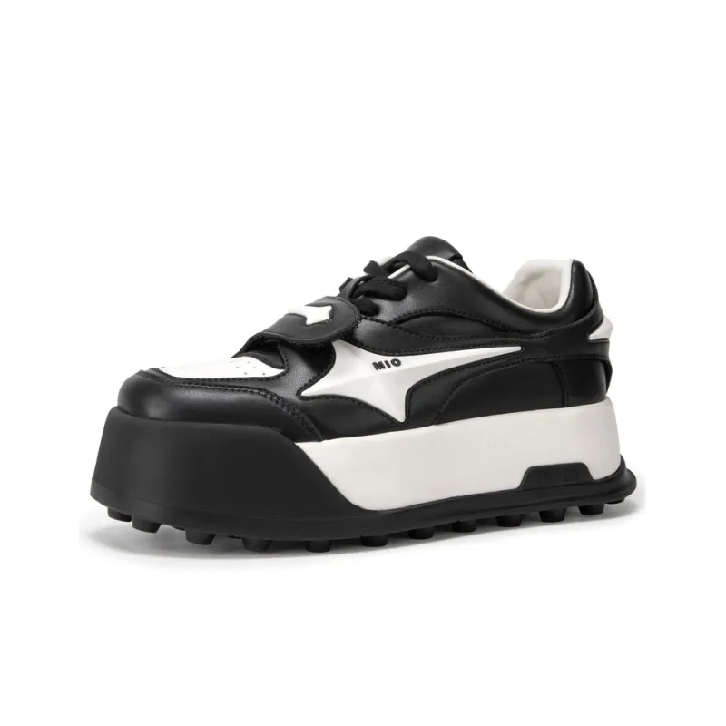 MIO Mio Low-Top Casual Shoes Women's Black White-2