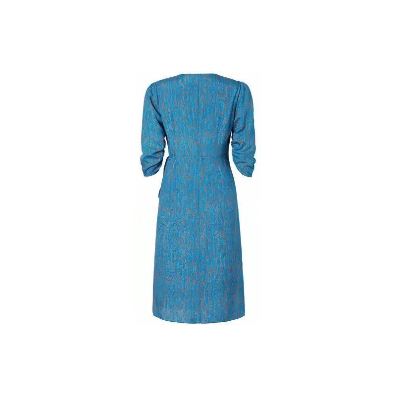 JZ Juzui Long Sleeved Dress Women's Flower Lake Blue-1