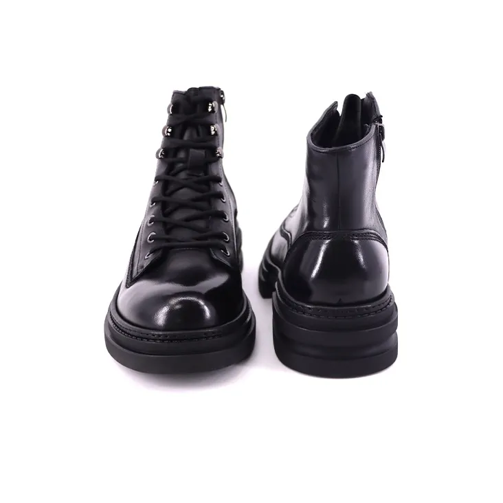 TRANOI Troy High Top Casual Shoes Men's Black-4