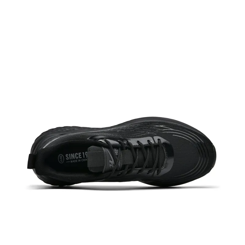 Binary Low Top Running Shoes Men's Black Warrior-2